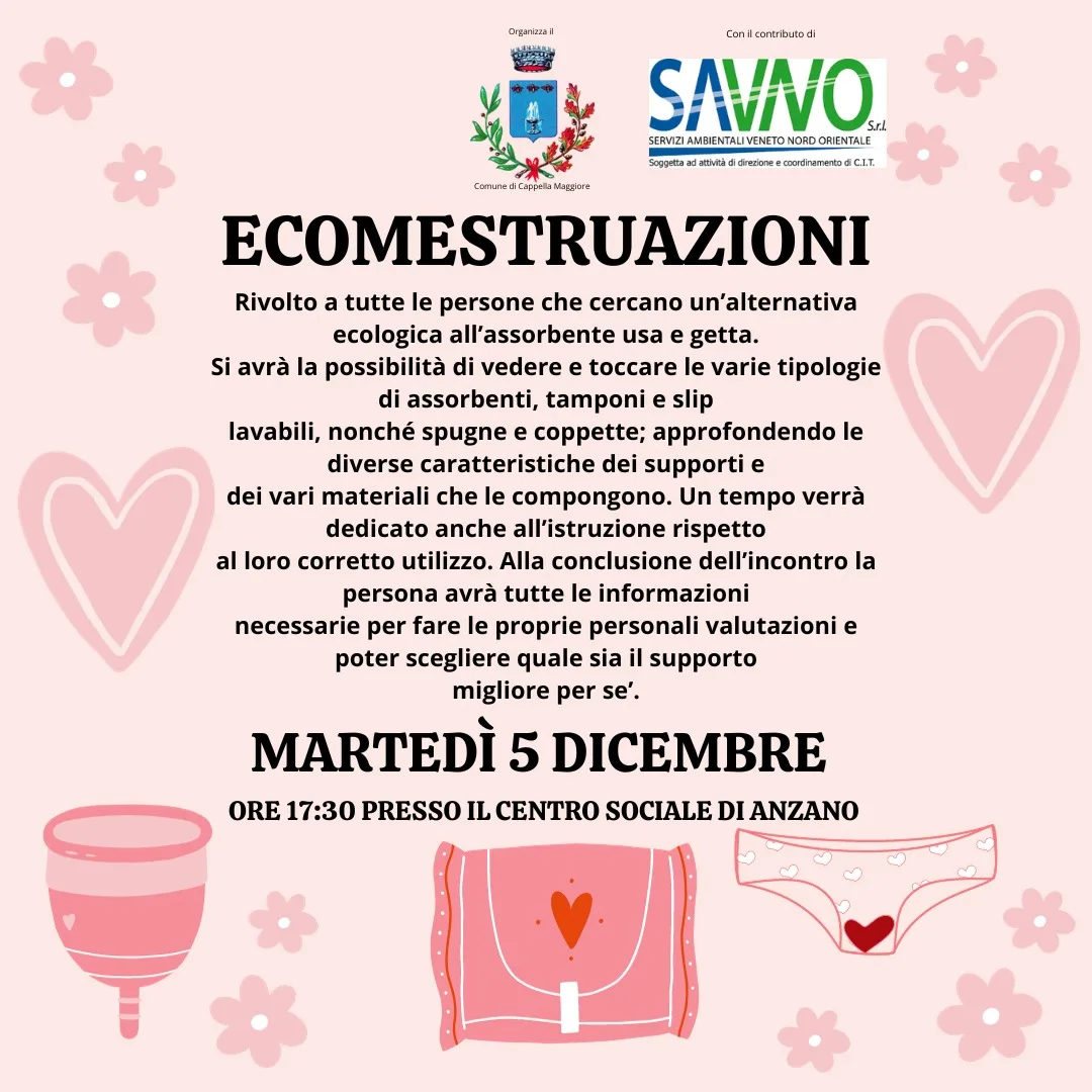 ecomestruazioni: locandina evento