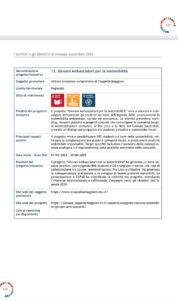 Progetto Giovani ambasciatori per la sostenibilità