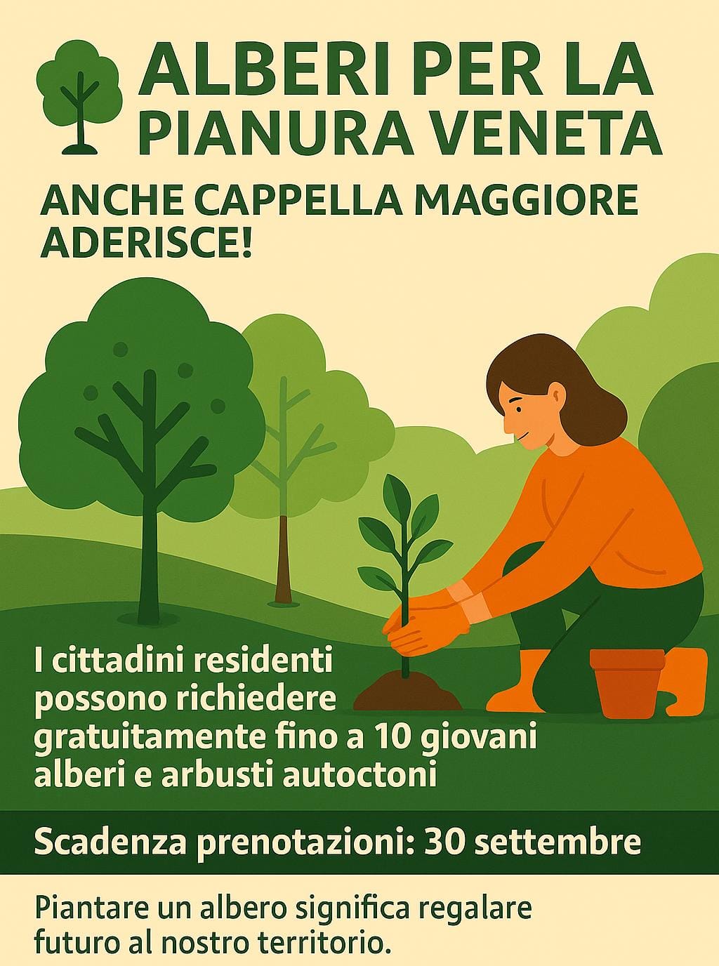 Progetto alberi per la pianura veneta