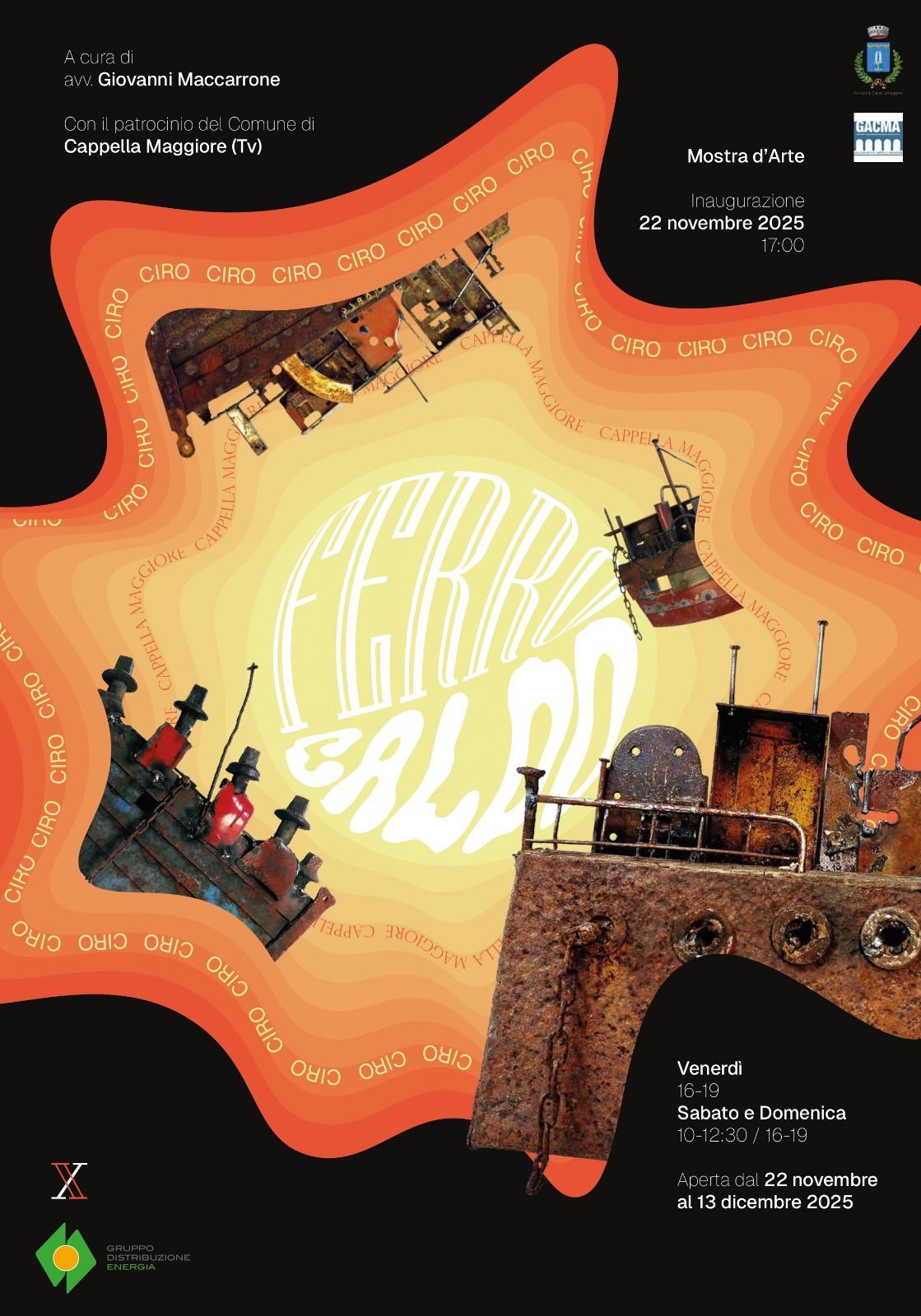 Ferro caldo mostra di scultura